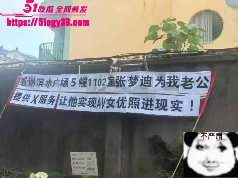 浙江嘉兴滨水广场 再现撕逼名场面 原配怒扯横幅曝光小三 张梦迪 两人扭打视频流出！-51吃瓜网
