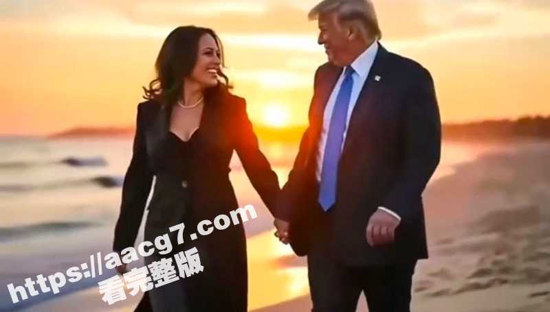 整活网友逆天恶搞  特朗普哈里斯激情热吻  还为其生下了小特朗普-51吃瓜网